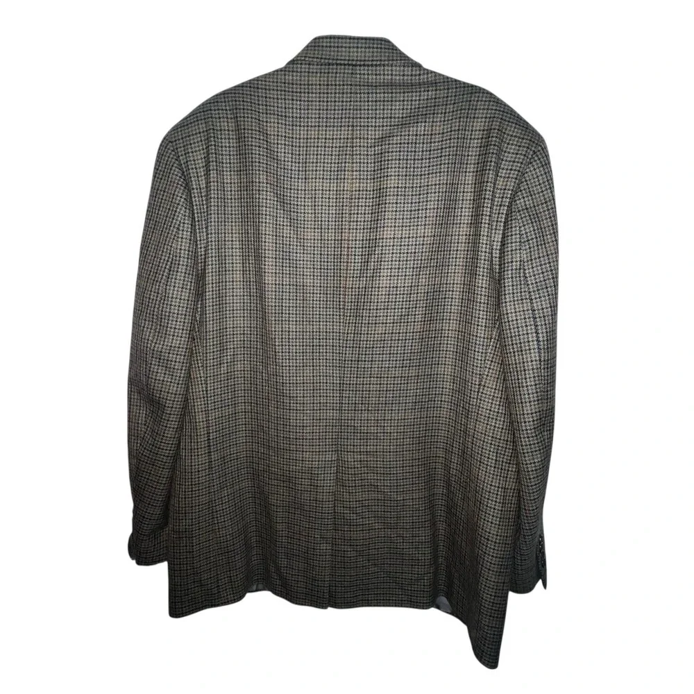 Vintage‎ Lauren Ralph Lauren 42R Houndstooth LambsWool Blazer Jacket Sport Coat